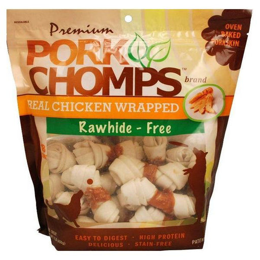 Pork Chomps Premium Real Chicken Wrapped Knotz - Regular - 18 count - Giftscircle