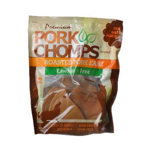 Pork Chomps Roasted Pork Skin Pig Earz - 10 Pack - Giftscircle