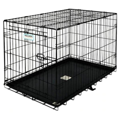Precision Pet Pro Value by Great Crate - 1 Door Crate - Black - Model 2000 (24"L x 18"W x 19"H) For Dogs up to 25 lbs - Giftscircle