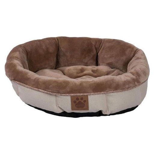 Precision Pet Round Shearling Bed Buff - 17"L x 17"W x 4.5"H - Giftscircle