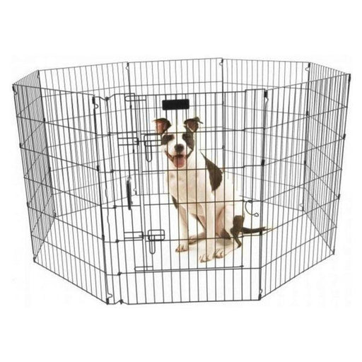 Precision Pet Ultimate Play Yard Exercise Pen - Black - UXP Model (36" Tall - 4' x 4' Square) - Giftscircle