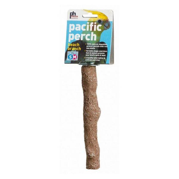 Prevue Pacific Perch - Beach Branch - Small - 7" Long - (Small-Medium Birds) - Giftscircle