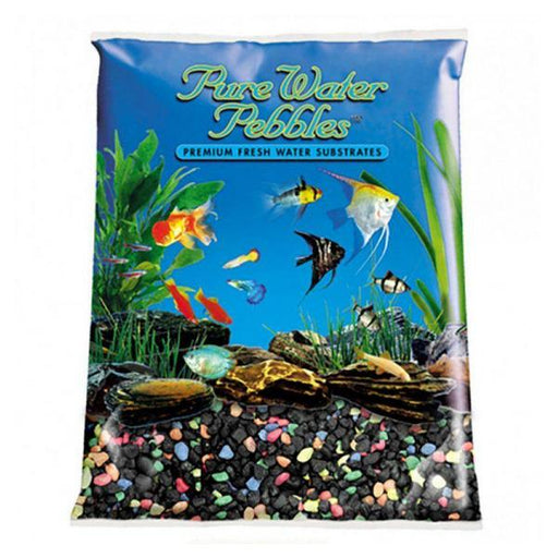 Pure Water Pebbles Aquarium Gravel - Black Beauty Pebble Mix - 5 lbs (3.1-6.3 mm Grain) - Giftscircle