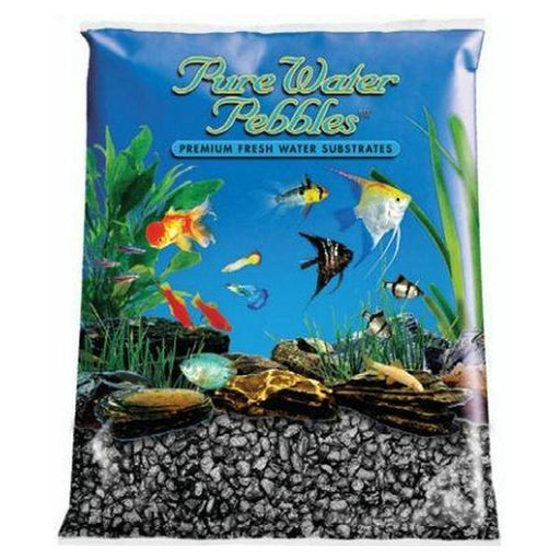 Pure Water Pebbles Aquarium Gravel - Black Frost - 25 lbs (8.7-9.5 mm Grain) - Giftscircle