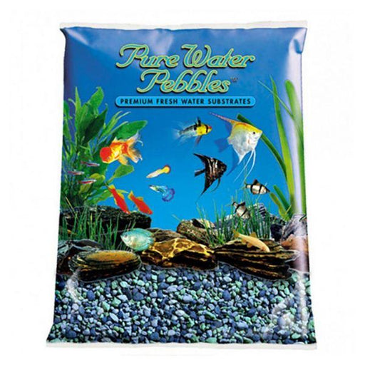 Pure Water Pebbles Aquarium Gravel - Blue Lagoon - 25 lbs (3.1-6.3 mm Grain) - Giftscircle