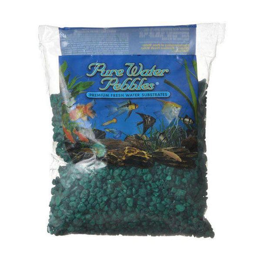 Pure Water Pebbles Aquarium Gravel - Emerald Green - 2 lbs (3.1-6.3 mm Grain) - Giftscircle