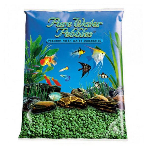 Pure Water Pebbles Aquarium Gravel - Emerald Green - 5 lbs (3.1-6.3 mm Grain) - Giftscircle