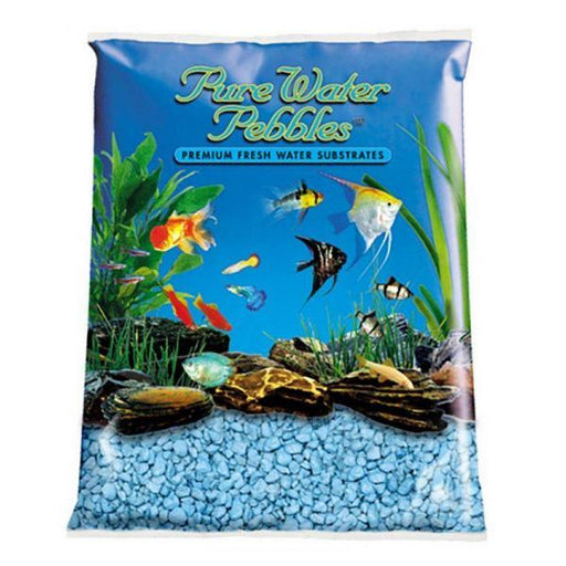 Pure Water Pebbles Aquarium Gravel - Heavenly Blue - 25 lbs (3.1-6.3 mm Grain) - Giftscircle