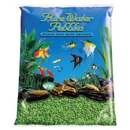 Pure Water Pebbles Aquarium Gravel - Neon Green - 5 lbs (3.1-6.3 mm Grain) - Giftscircle