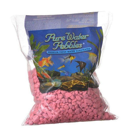 Pure Water Pebbles Aquarium Gravel - Neon Pink - 2 lbs (3.1-6.3 mm Grain) - Giftscircle