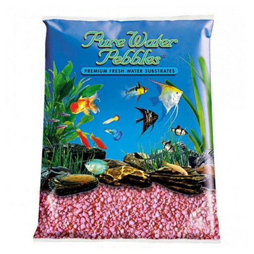 Pure Water Pebbles Aquarium Gravel - Neon Pink - 5 lbs (3.1-6.3 mm Grain) - Giftscircle