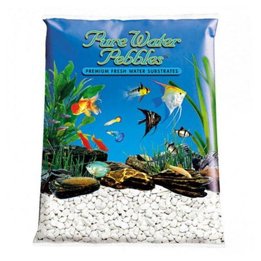 Pure Water Pebbles Aquarium Gravel - Platinum White Frost - 25 lbs (8.7-9.5 mm Grain) - Giftscircle