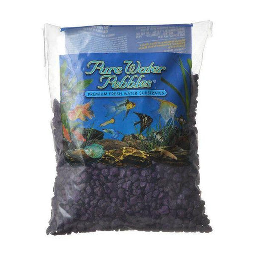 Pure Water Pebbles Aquarium Gravel - Purple Passion - 2 lbs (3.1-6.3 mm Grain) - Giftscircle