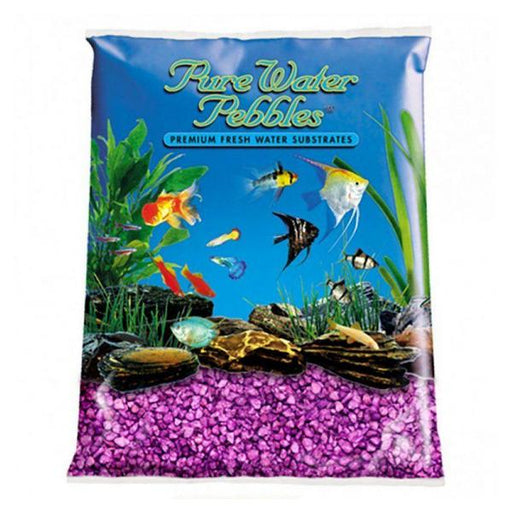 Pure Water Pebbles Aquarium Gravel - Purple Passion - 25 lbs (3.1-6.3 mm Grain) - Giftscircle