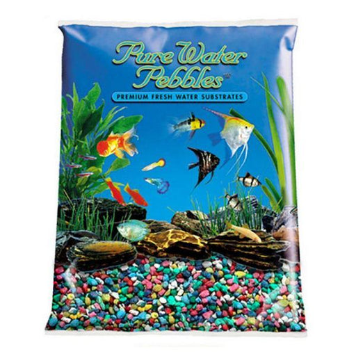 Pure Water Pebbles Aquarium Gravel - Rainbow - 25 lbs (3.1-6.3 mm Grain) - Giftscircle