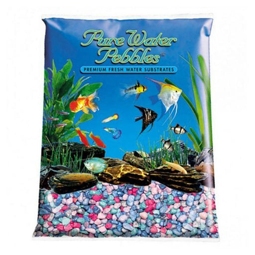 Pure Water Pebbles Aquarium Gravel - Rainbow Frost - 5 lbs (8.7-9.5 mm Grain) - Giftscircle