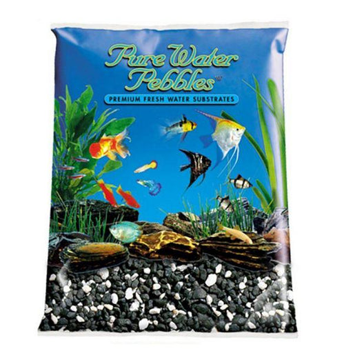 Pure Water Pebbles Aquarium Gravel - Salt & Pepper - 25 lbs (3.1-6.3 mm Grain) - Giftscircle