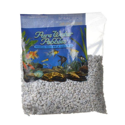 Pure Water Pebbles Aquarium Gravel - Snow White - 2 lbs (3.1-6.3 mm Grain) - Giftscircle