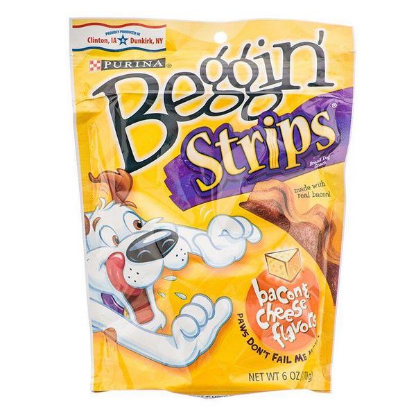 Purina Beggin' Strips Dog Treats - Bacon & Cheese Flavor - 6 oz - Giftscircle