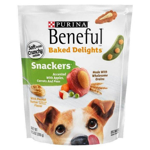 Purina Beneful Baked Delights Snackers with Apples, Carrots, Peas & Peanut Butter Dog Treats - 9.5 oz (269 g) - Giftscircle