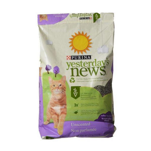 Purina Yesterday's News Soft Texture Cat Litter - Unscented - 13 lbs - Giftscircle