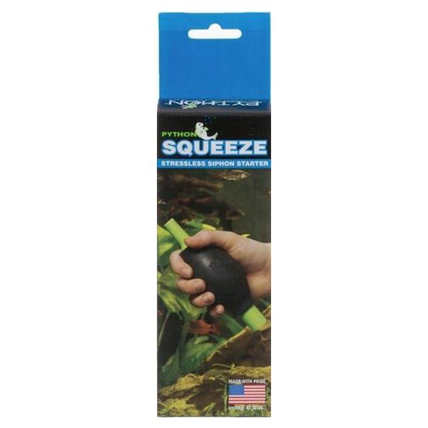 Python Squeeze Stressless Siphon Starter - 1 Squeeze - (Includes 1/4" & 1/2" Adapters) - Giftscircle