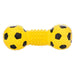 Rascals Latex Soccer Ball Dumbbell Dog Toy - Blue - 5.5" Long - Giftscircle