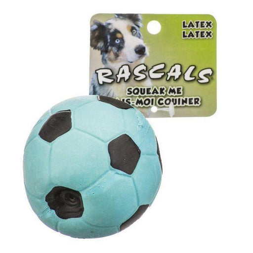 Rascals Latex Soccer Ball for Dogs - Blue - 3" Diameter - Giftscircle