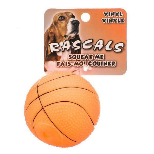Rascals Vinyl Basketball for Dogs - 2.5" Diameter - Giftscircle
