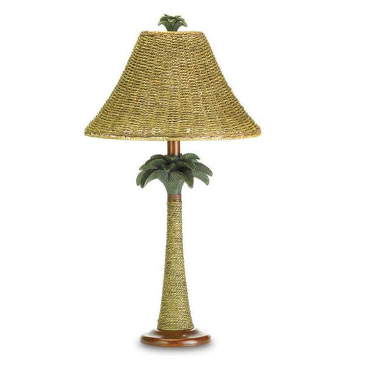 Rattan Palm Tree Table Lamp - Giftscircle