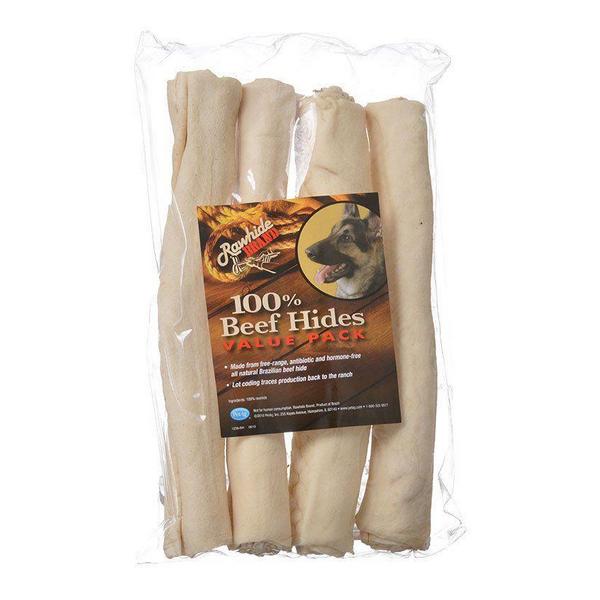 Rawhide Brand Premium Beef Hide Natural Roll - 9" Rolls (4 Pack) - Giftscircle