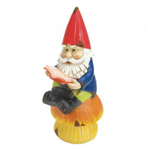 Reading Gnome Solar Statue - Giftscircle