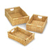 Rectangular Woven Straw Nesting Basket Set - Giftscircle