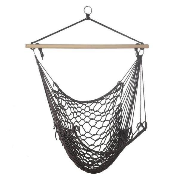 Recycled Cotton Dark Brown Hammock Chair - Giftscircle