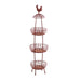 Red Rooster Metal 3-Tier Basket Stand - Giftscircle