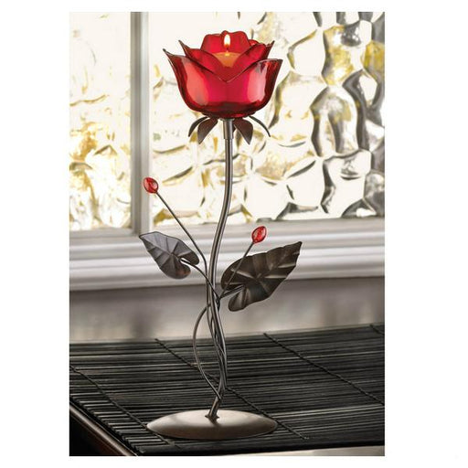 Red Rose Candle Holder - Giftscircle