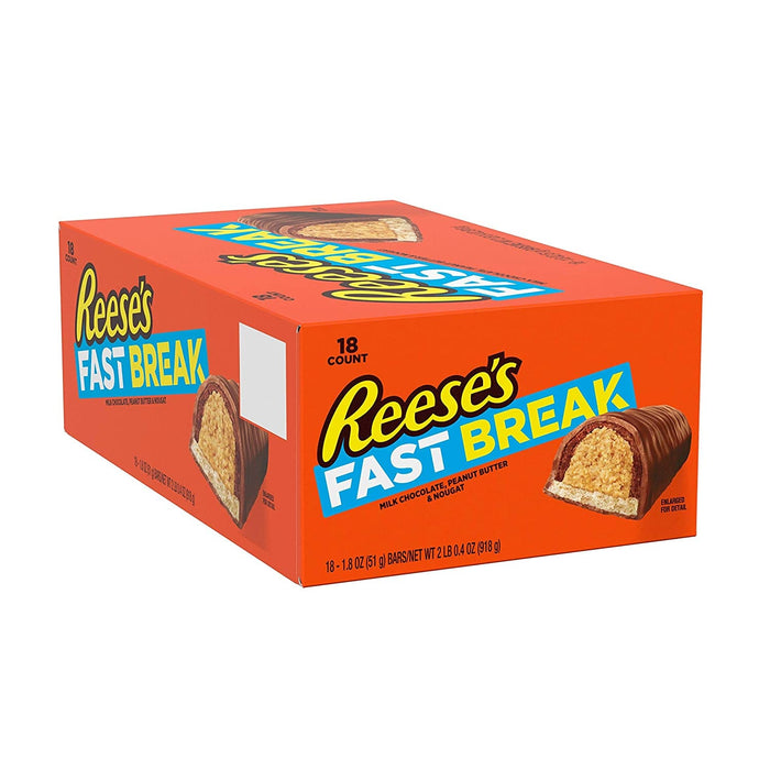 Reese's Fast Break Candy 1.8 ounces bar - Pack of 18 - Giftscircle