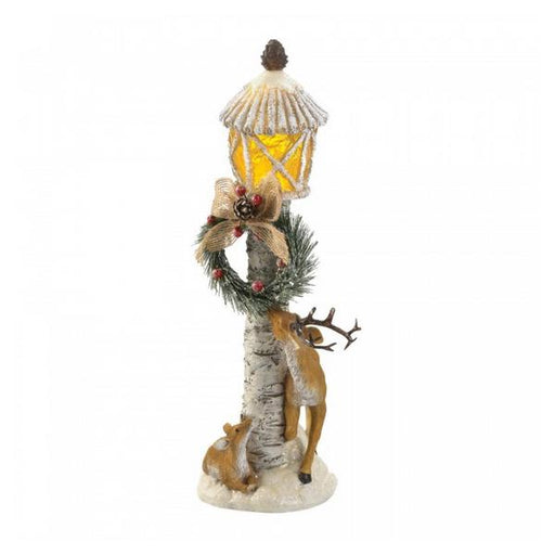 Reindeer Light-Up Light Post Figurine - Giftscircle