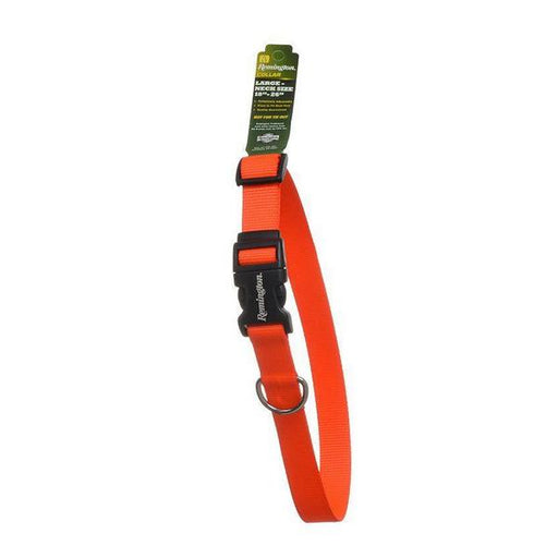 Remington Adjustable Patterned Dog Collar - Safety Orange - 1"W x 18-26"L - Giftscircle
