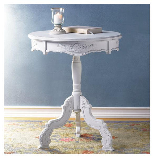 Romantic Three-Legged Carved Pedestal Table - Giftscircle