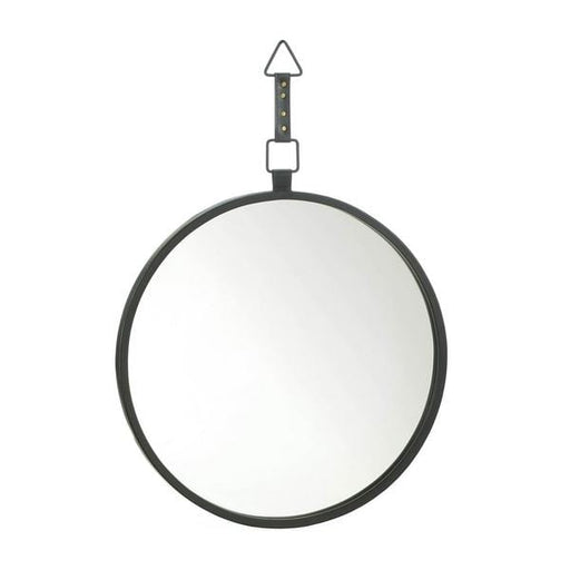 Round Black Mirror with Strap - Giftscircle