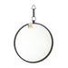 Round Black Mirror with Strap - Giftscircle