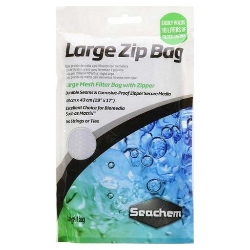Seachem Large Mesh Zip Bag - 1 count (19"L x 17"W) - Giftscircle