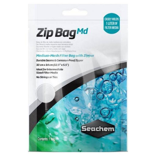 Seachem Medium Mesh Zip Bag - 1 count (12.5"L x 5.5"W) - Giftscircle