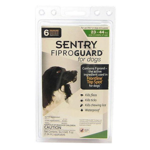 Sentry FiproGuard for Dogs - Dogs 23-44 lbs (6 Doses) - Giftscircle