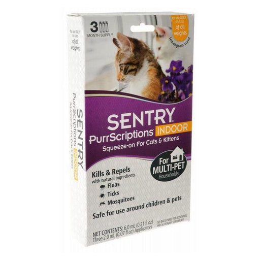 Sentry PurrScriptions Indoor Squeeze-On for Cats & Kittens - 3 Count - Giftscircle