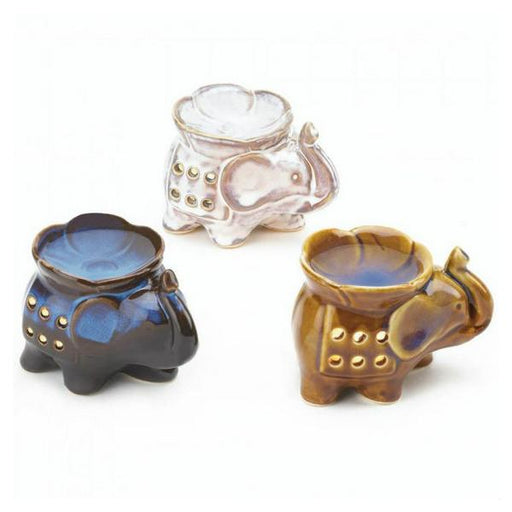 Set of 3 Porcelain Elephant Oil Warmers - Giftscircle