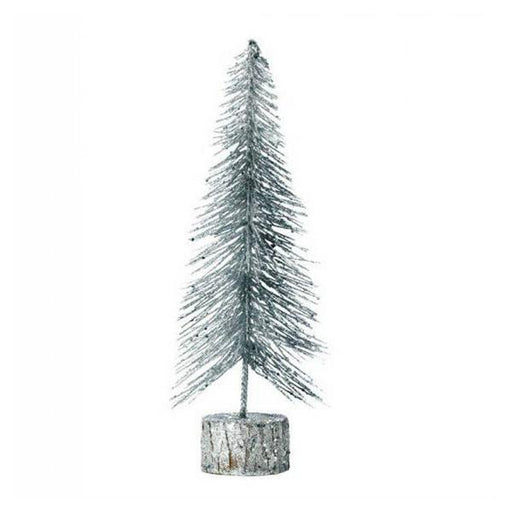 Silver Glitter Christmas Tree Decor - 11.5 inches - Giftscircle
