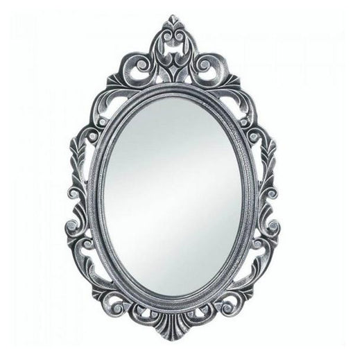 Silver Royal Crown Wood Wall Mirror - Giftscircle