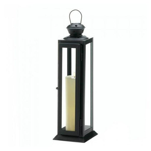 Sleek Candle Lantern with Star Cutouts - 12 inches - Giftscircle